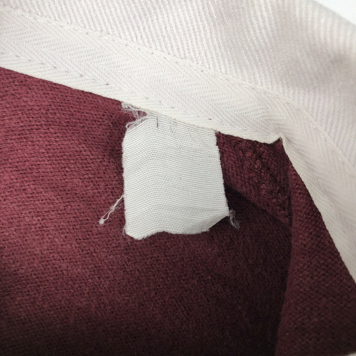 80'S LLBean Border Pattern Long Sleeve Rugby Shirt Made in USA Men's XL Vintage unclear white type Vintage Second Hand