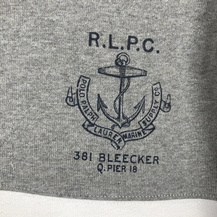 Ralph Lauren POLO by Ralph Lauren CUSTOM FIT long-sleeved rugby shirt, men's size S cotton gray type Vintage Second Hand