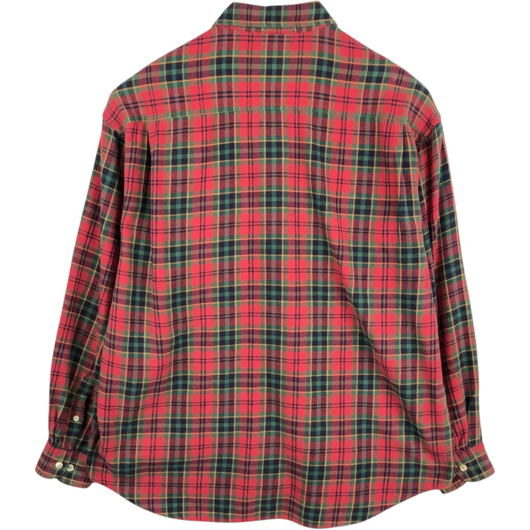 GAP Long Sleeve Flannel Check Shirt, Men's Size XL unclear red type Vintage Second Hand