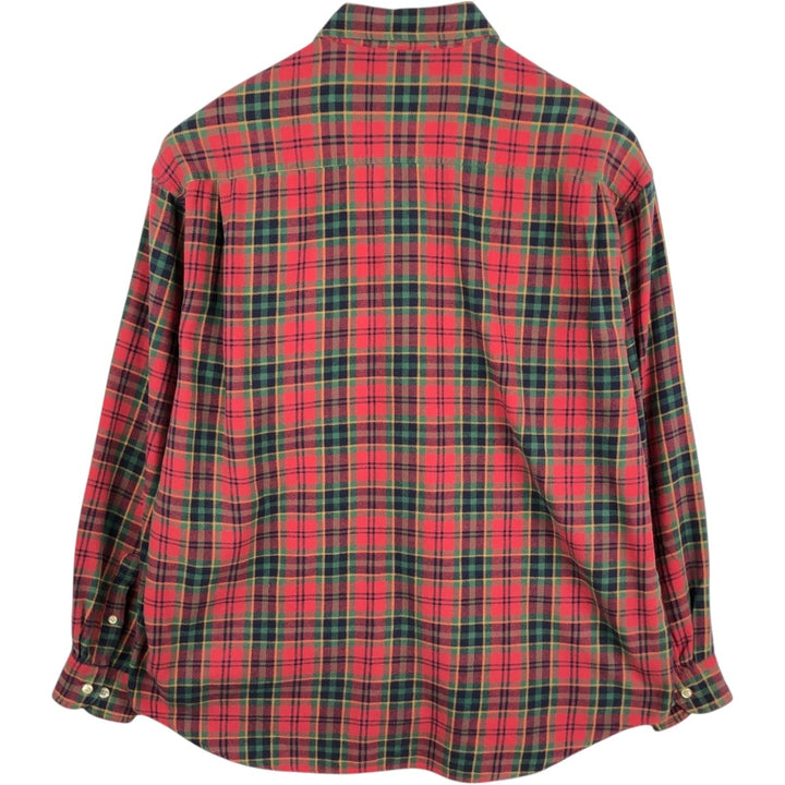 GAP Long Sleeve Flannel Check Shirt, Men's Size XL unclear red type Vintage Second Hand