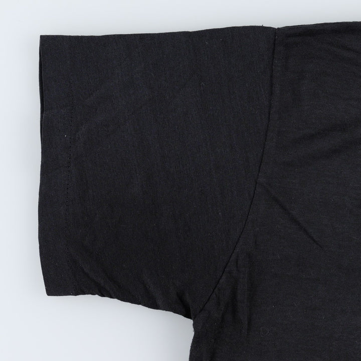 ~90'S Thicke of the Night advertising T-shirt, men's size S equivalent, vintage. unclear black type Vintage Second Hand