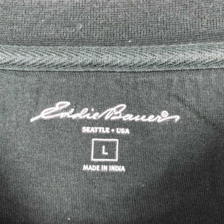 Eddie Bauer Thermal Long-Sleeve T-Shirt, Men's Size L (approx.) cotton green type Vintage Second Hand