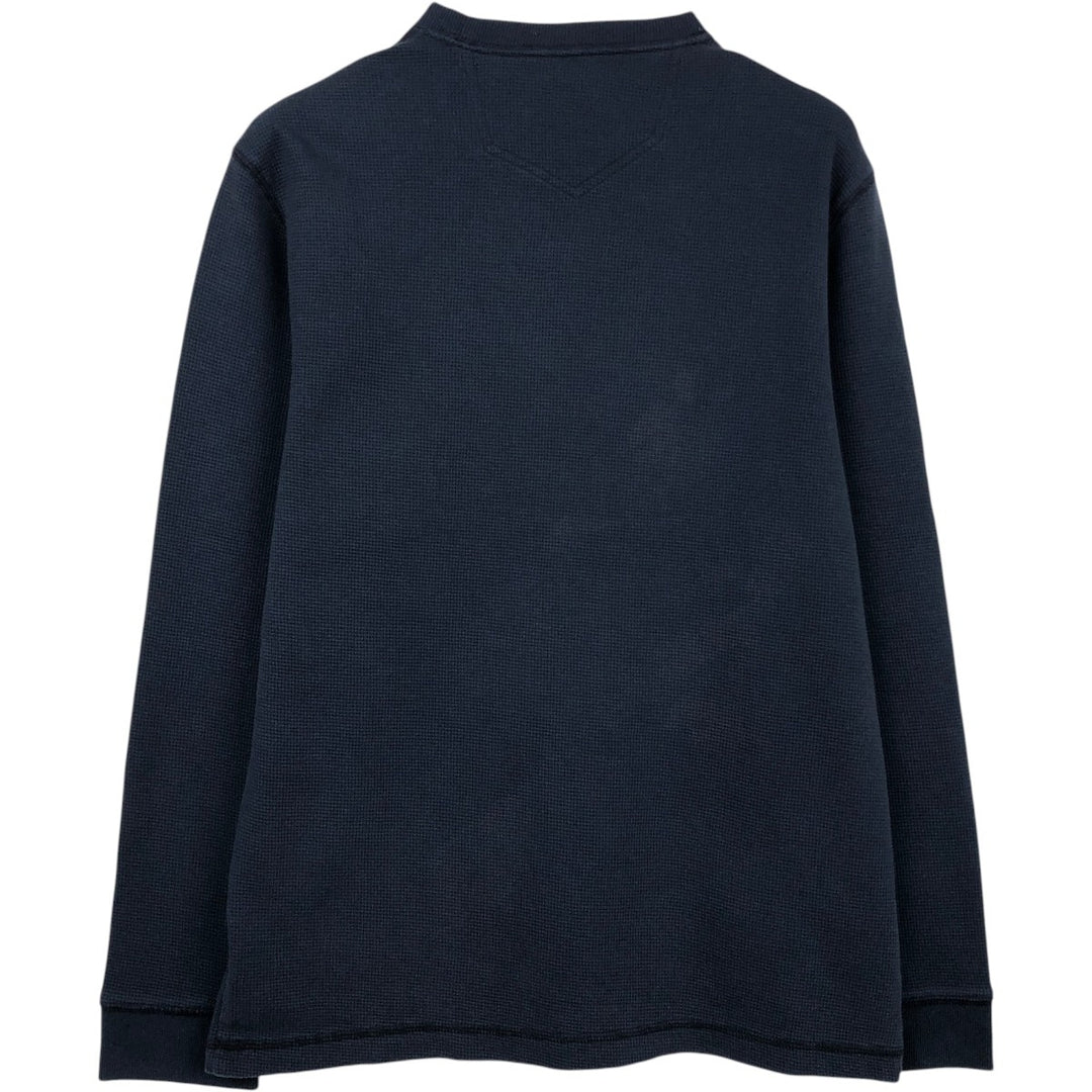 Eddie Bauer Thermal Long-Sleeve T-Shirt, Men's Size M cotton navy blue type Vintage Second Hand