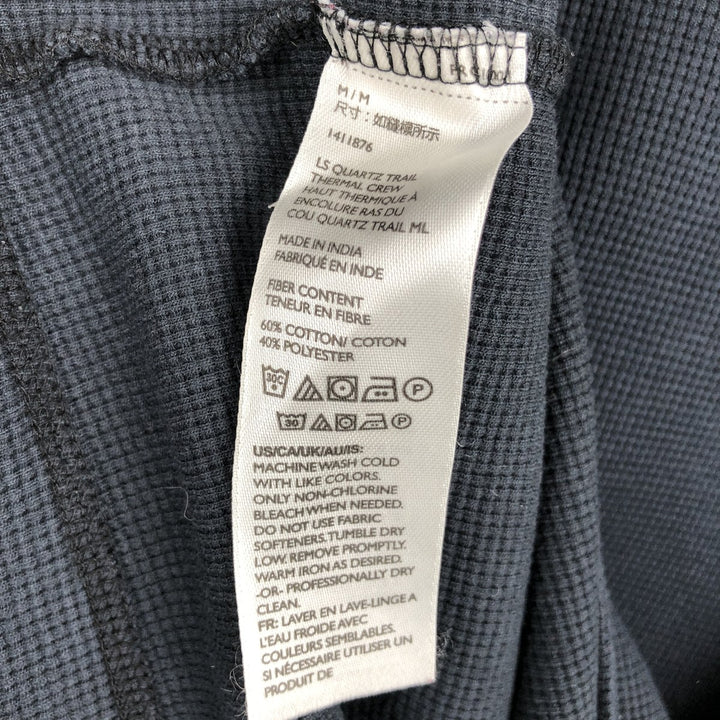 Eddie Bauer Thermal Long-Sleeve T-Shirt, Men's Size M cotton navy blue type Vintage Second Hand