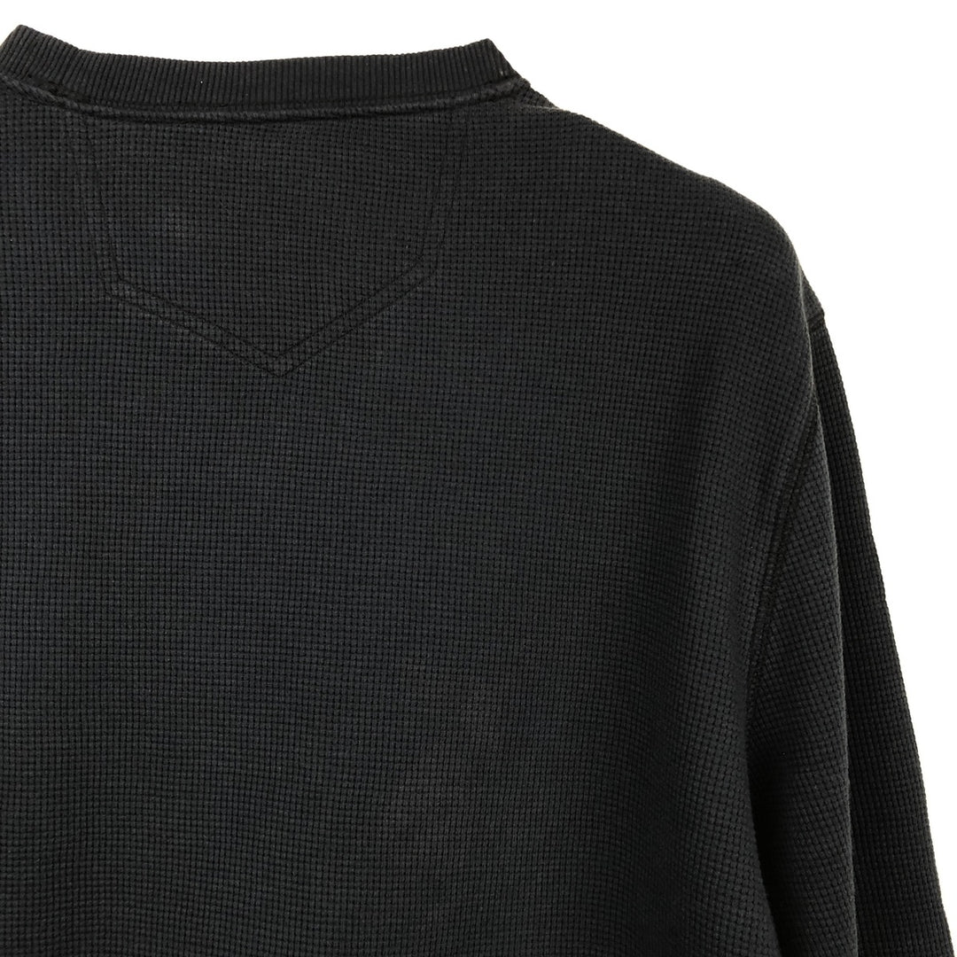 Eddie Bauer Thermal Long-Sleeve T-Shirt, Men's Size M cotton navy blue type Vintage Second Hand