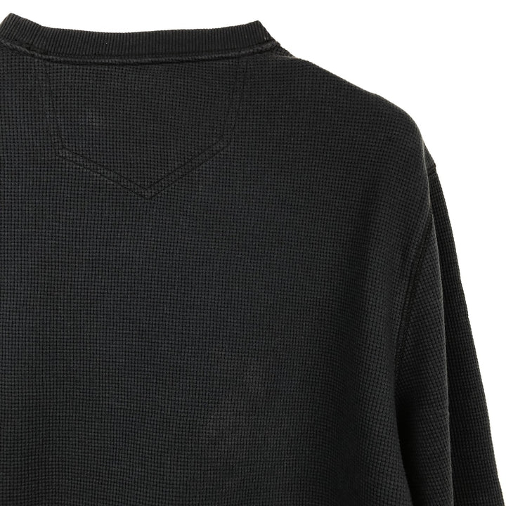 Eddie Bauer Thermal Long-Sleeve T-Shirt, Men's Size M cotton navy blue type Vintage Second Hand