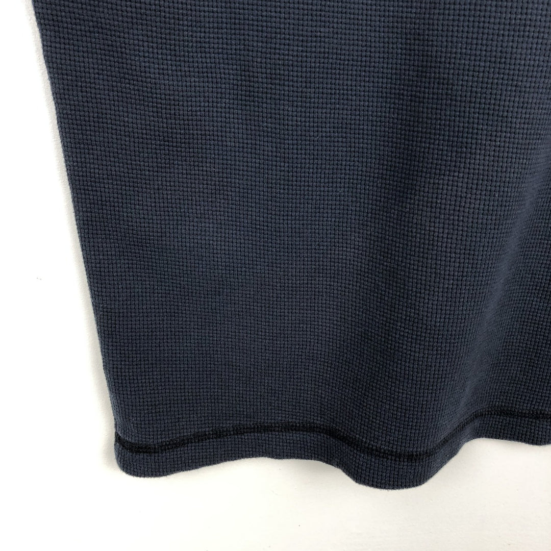 Eddie Bauer Thermal Long-Sleeve T-Shirt, Men's Size M cotton navy blue type Vintage Second Hand