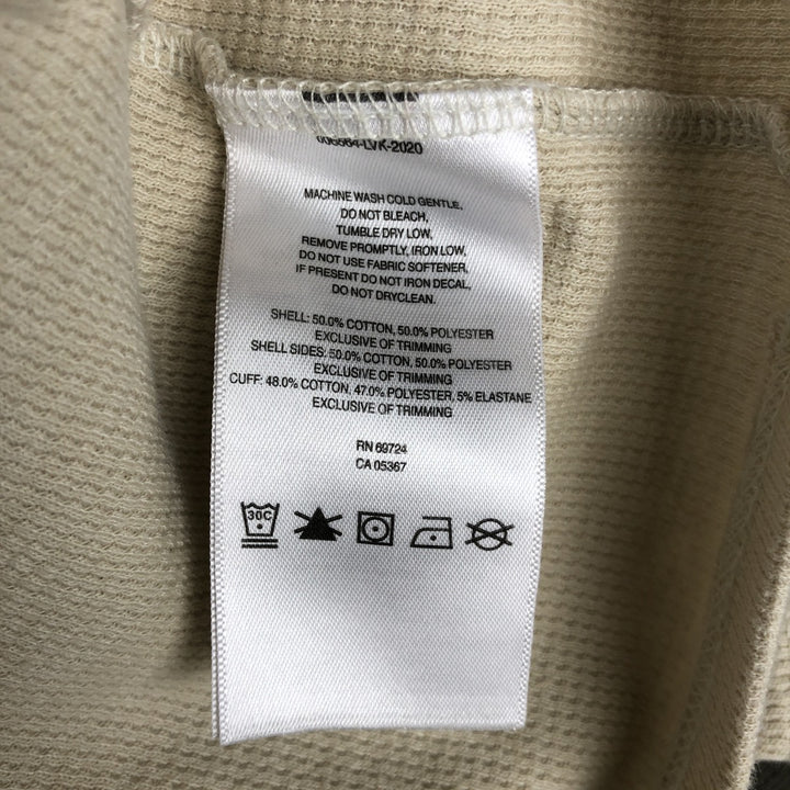 Columbia Thermal Long-Sleeve T-Shirt, Men's Size L cotton Beige type Vintage Second Hand