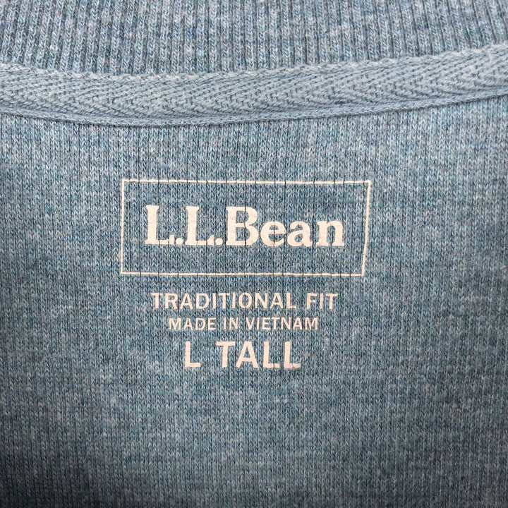 LLBean Men's Thermal Long Sleeve T-Shirt, Waffle, Size L cotton blue type Vintage Second Hand