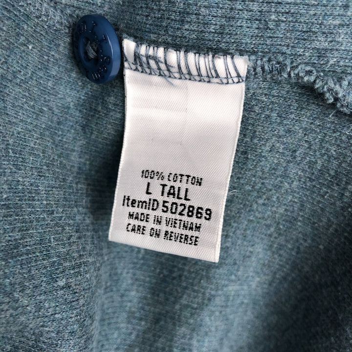 LLBean Men's Thermal Long Sleeve T-Shirt, Waffle, Size L cotton blue type Vintage Second Hand