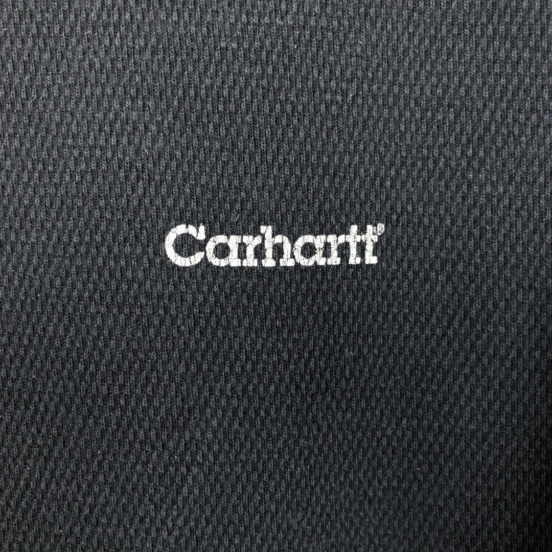 Carhartt Thermal Ron T-shirt, Honeycomb, Men's L size cotton navy blue type Vintage Second Hand