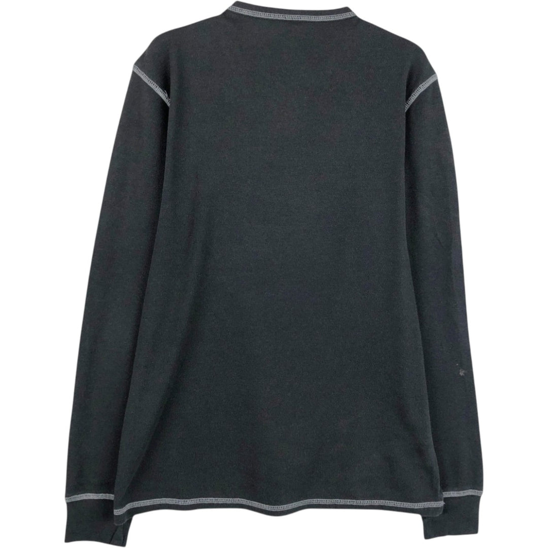CANVAS Thermal Long-Sleeve T-Shirt, Men's Size M unclear black type Vintage Second Hand