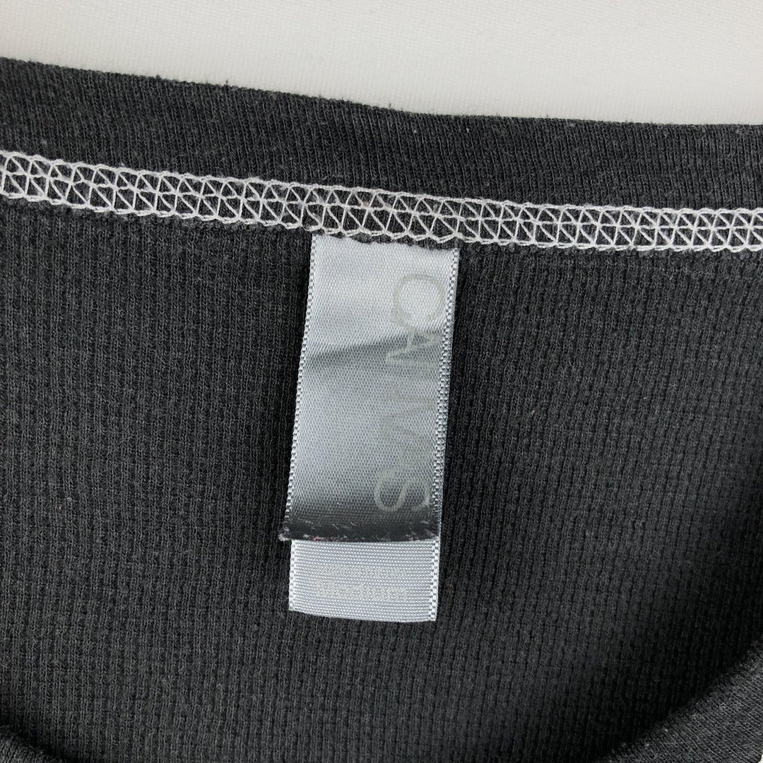 CANVAS Thermal Long-Sleeve T-Shirt, Men's Size M unclear black type Vintage Second Hand