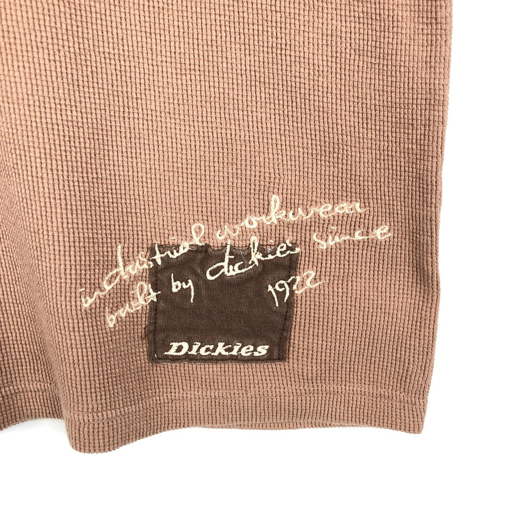 Dickies Thermal Long-Sleeve T-Shirt, Men's Size L cotton brown type Vintage Second Hand