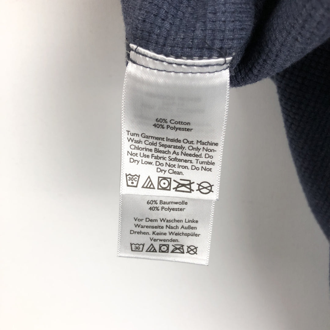 Eddie Bauer Men's Waffle Thermal Henley T-Shirt, Size XL cotton navy blue type Vintage Second Hand