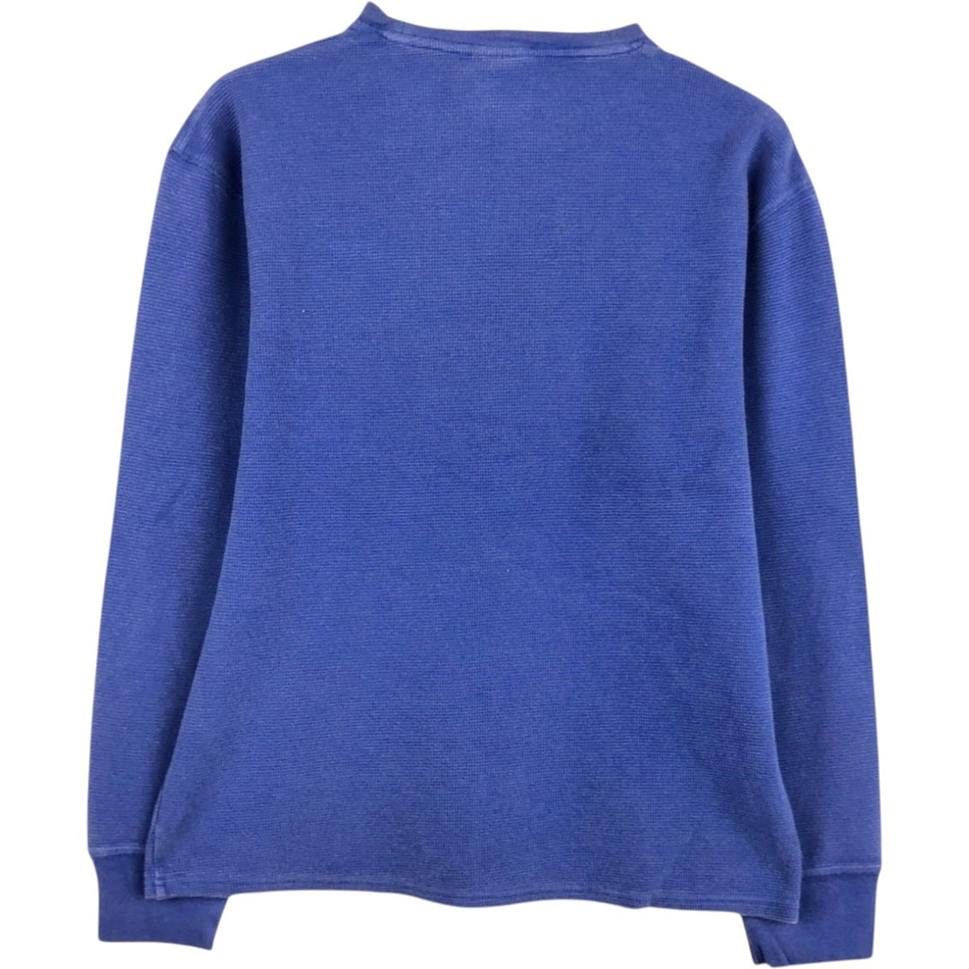 Ralph Lauren POLO RALPH LAUREN SLEEPWEAR Long-Sleeve T-Shirt (Men's Size M) cotton blue type Vintage Second Hand