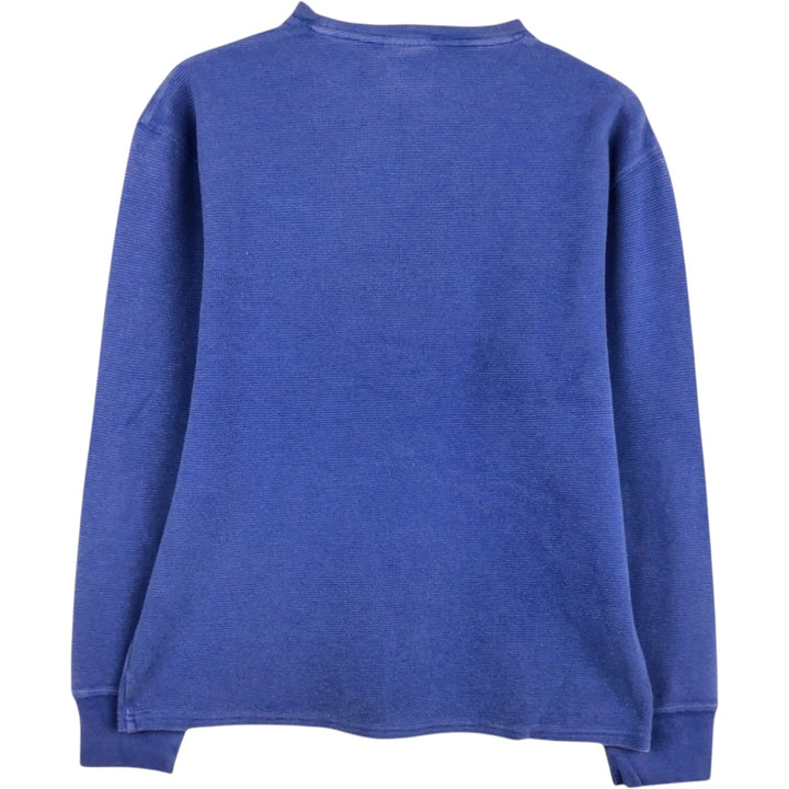 Ralph Lauren POLO RALPH LAUREN SLEEPWEAR Long-Sleeve T-Shirt (Men's Size M) cotton blue type Vintage Second Hand