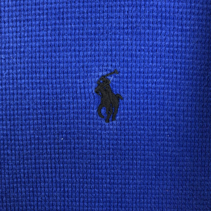 Ralph Lauren POLO RALPH LAUREN SLEEPWEAR Long-Sleeve T-Shirt (Men's Size M) cotton blue type Vintage Second Hand