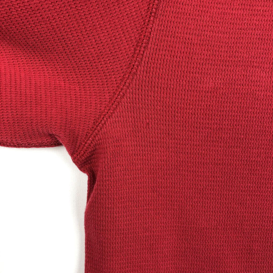 Ralph Lauren POLO RALPH LAUREN SLEEPWEAR Thermal Long T-shirt Waffle Men's M size cotton red type Vintage Second Hand