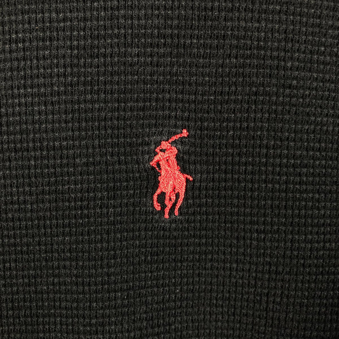 Ralph Lauren Long-Sleeve T-Shirt (Men's XL equivalent) unclear black type Vintage Second Hand