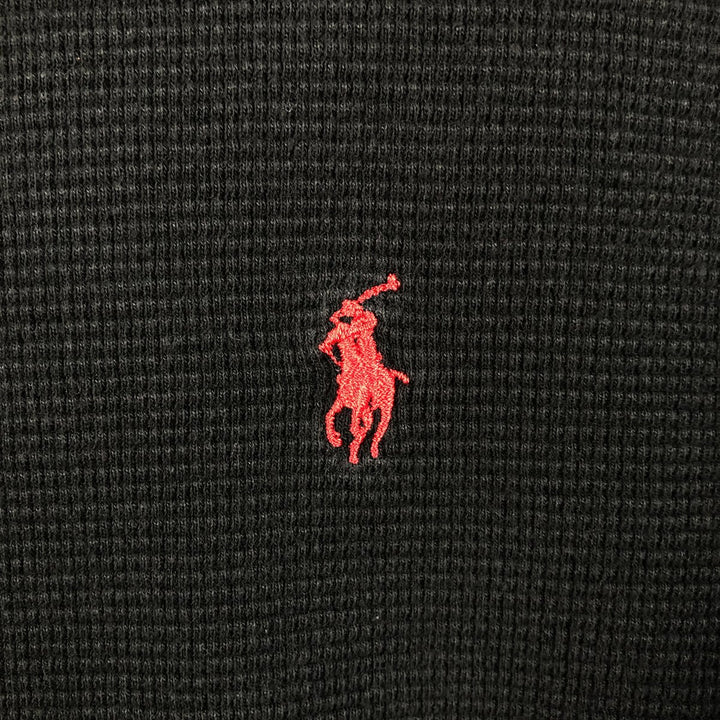 Ralph Lauren Long-Sleeve T-Shirt (Men's XL equivalent) unclear black type Vintage Second Hand