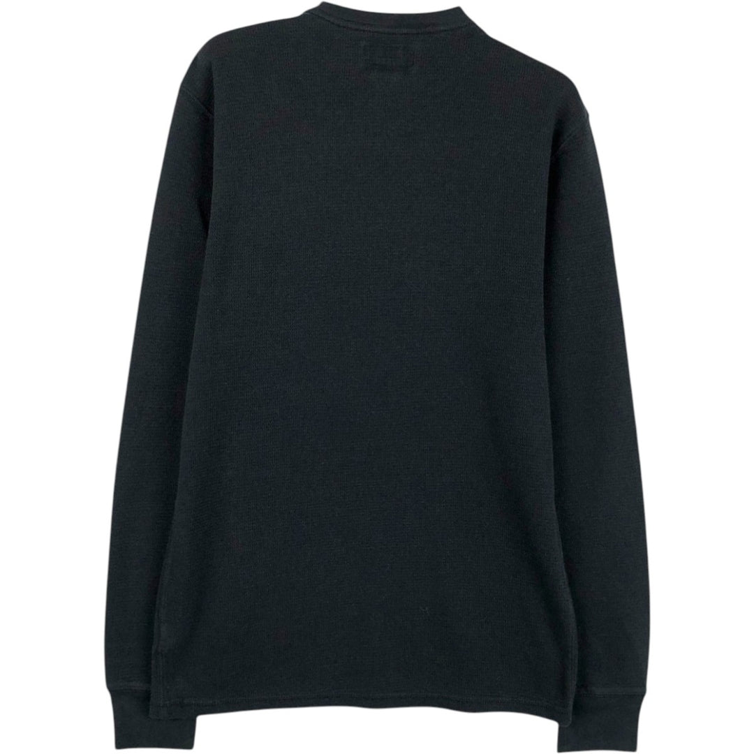 Ralph Lauren POLO RALPH LAUREN SLEEPWEAR Thermal Long T-Shirt, Waffle, Men's Size Small cotton black type Vintage Second Hand