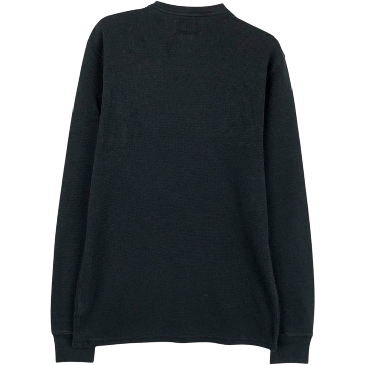 Ralph Lauren POLO RALPH LAUREN SLEEPWEAR Thermal Long T-Shirt, Waffle, Men's Size Small cotton black type Vintage Second Hand
