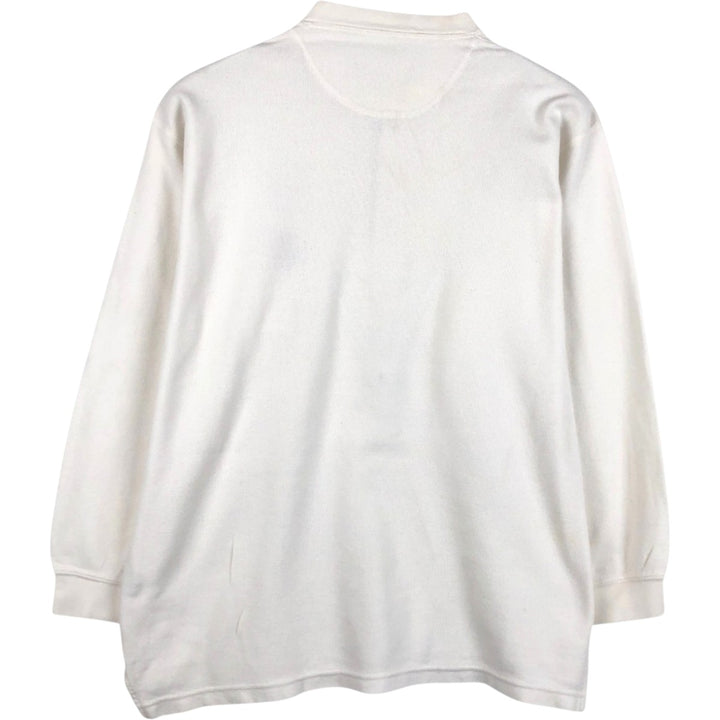 Ralph Lauren CHAPS Henley Neck Thermal Long-Sleeve T-Shirt (Waffle Knit) - Men's Size M (approx.) cotton white type Vintage Second Hand