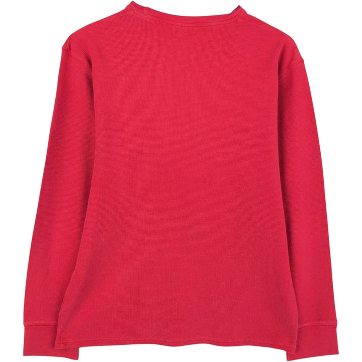 Ralph Lauren POLO RALPH LAUREN SLEEPWEAR Long-Sleeve T-Shirt (Men's Size L) cotton red type Vintage Second Hand