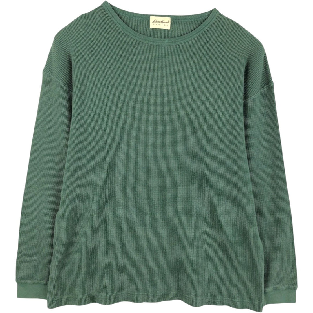 90'S Eddie Bauer Thermal Long-Sleeve T-Shirt, Men's XL (approx.), Vintage unclear green type Vintage Second Hand