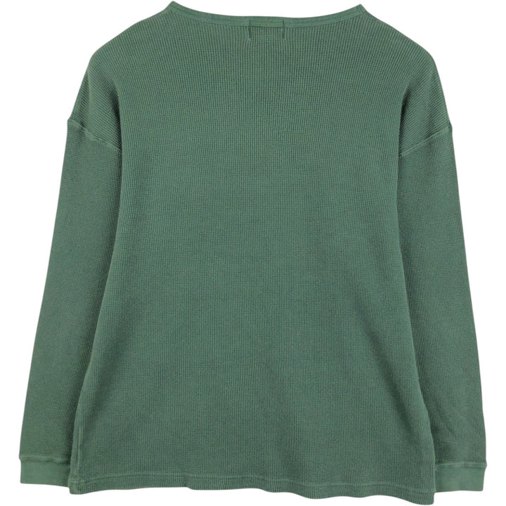 90'S Eddie Bauer Thermal Long-Sleeve T-Shirt, Men's XL (approx.), Vintage unclear green type Vintage Second Hand