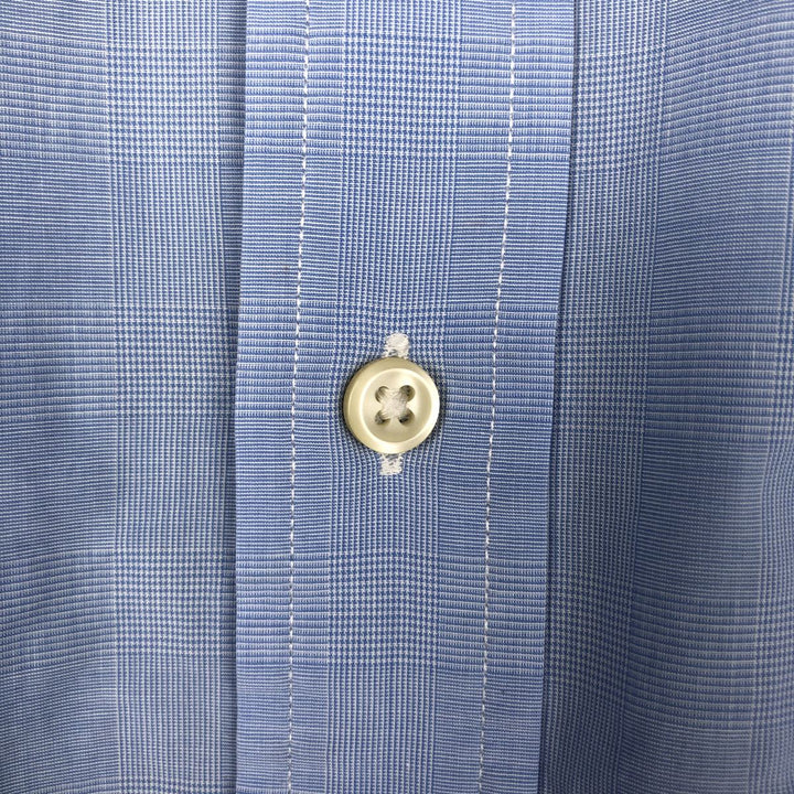 Ralph Lauren long sleeve button down check shirt, men's XL size cotton blue type Vintage Second Hand
