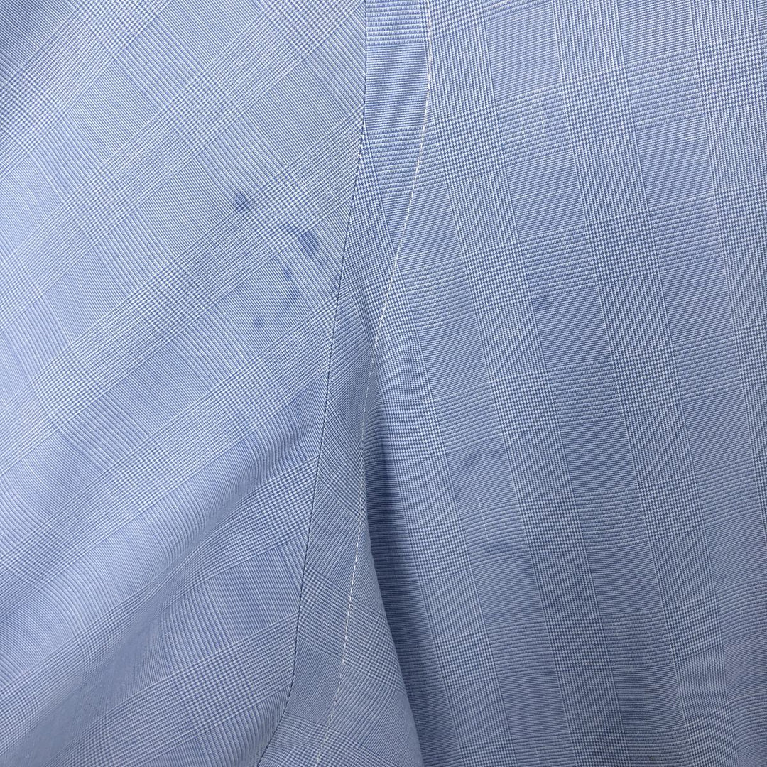 Ralph Lauren long sleeve button down check shirt, men's XL size cotton blue type Vintage Second Hand