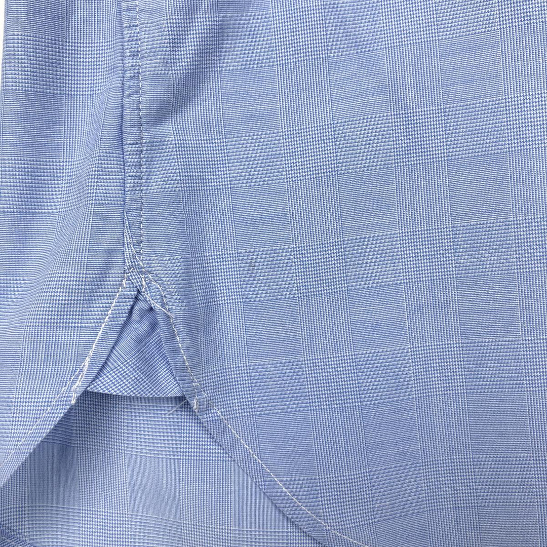 Ralph Lauren long sleeve button down check shirt, men's XL size cotton blue type Vintage Second Hand