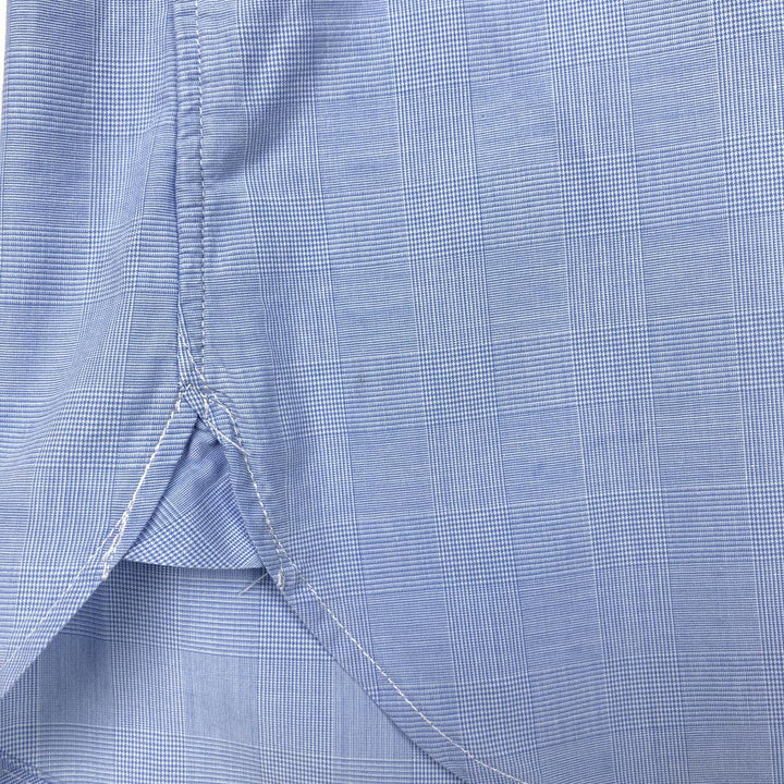 Ralph Lauren long sleeve button down check shirt, men's XL size cotton blue type Vintage Second Hand