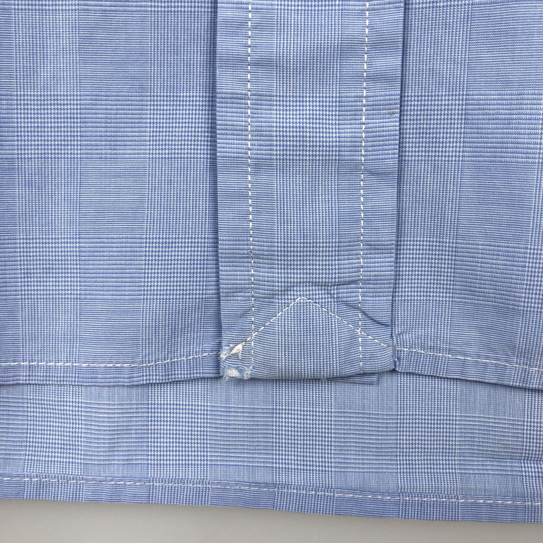 Ralph Lauren long sleeve button down check shirt, men's XL size cotton blue type Vintage Second Hand