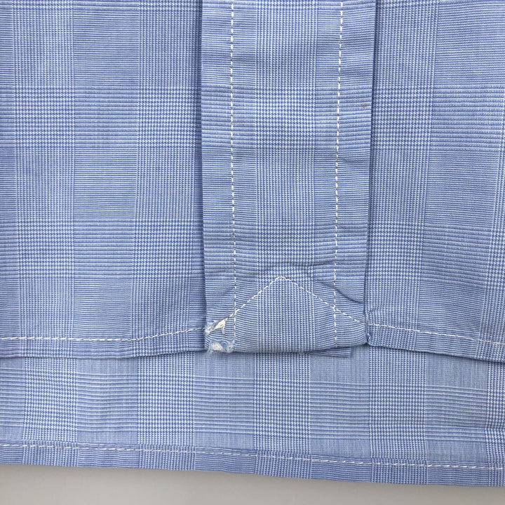 Ralph Lauren long sleeve button down check shirt, men's XL size cotton blue type Vintage Second Hand