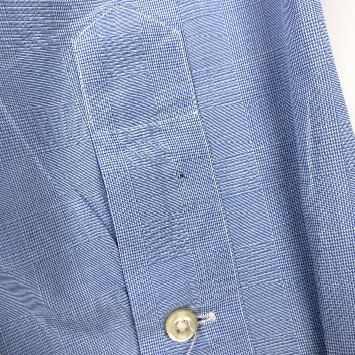 Ralph Lauren long sleeve button down check shirt, men's XL size cotton blue type Vintage Second Hand