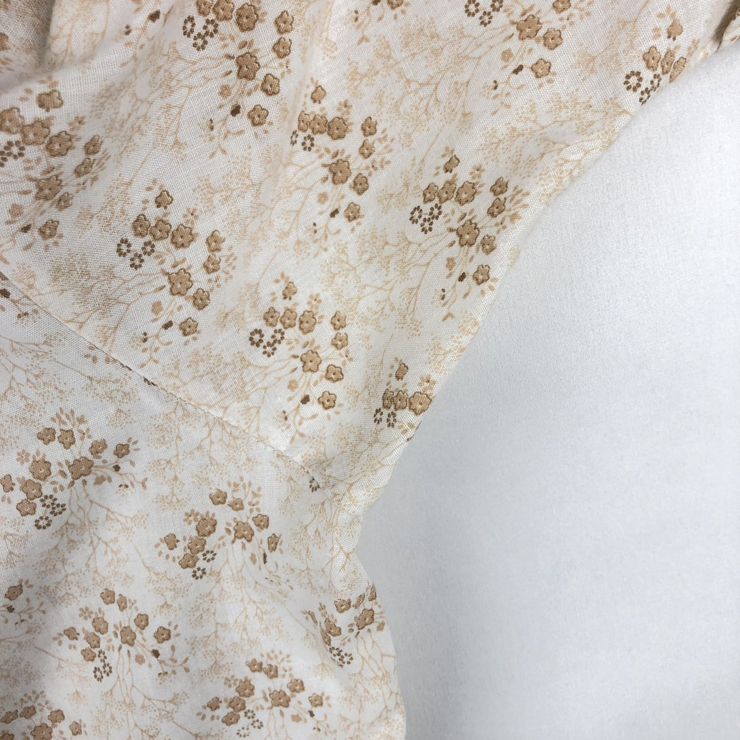 1970'S MILLER Floral Print Short-Sleeved Western Shirt, Women's Size M (Equivalent), Vintage unclear white type Vintage Second Hand