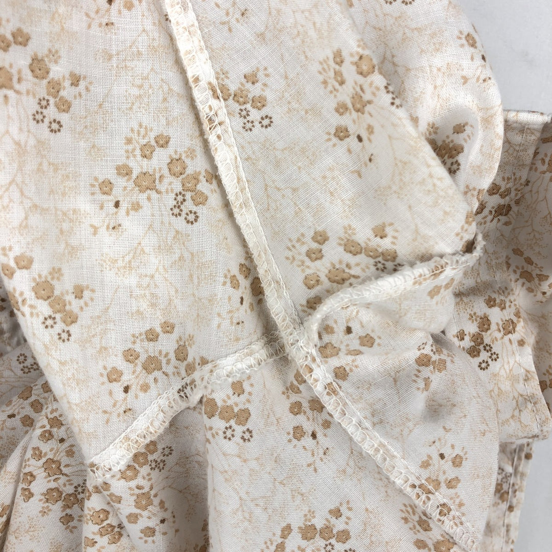 1970'S MILLER Floral Print Short-Sleeved Western Shirt, Women's Size M (Equivalent), Vintage unclear white type Vintage Second Hand