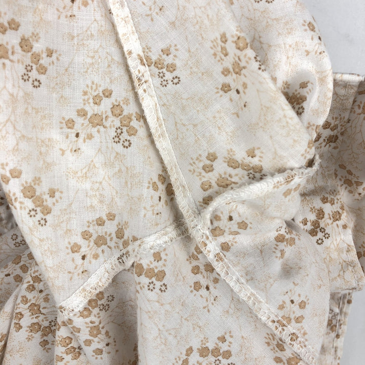 1970'S MILLER Floral Print Short-Sleeved Western Shirt, Women's Size M (Equivalent), Vintage unclear white type Vintage Second Hand