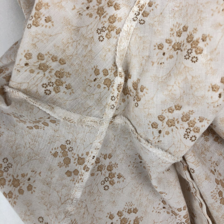 1970'S MILLER Floral Print Short-Sleeved Western Shirt, Women's Size M (Equivalent), Vintage unclear white type Vintage Second Hand