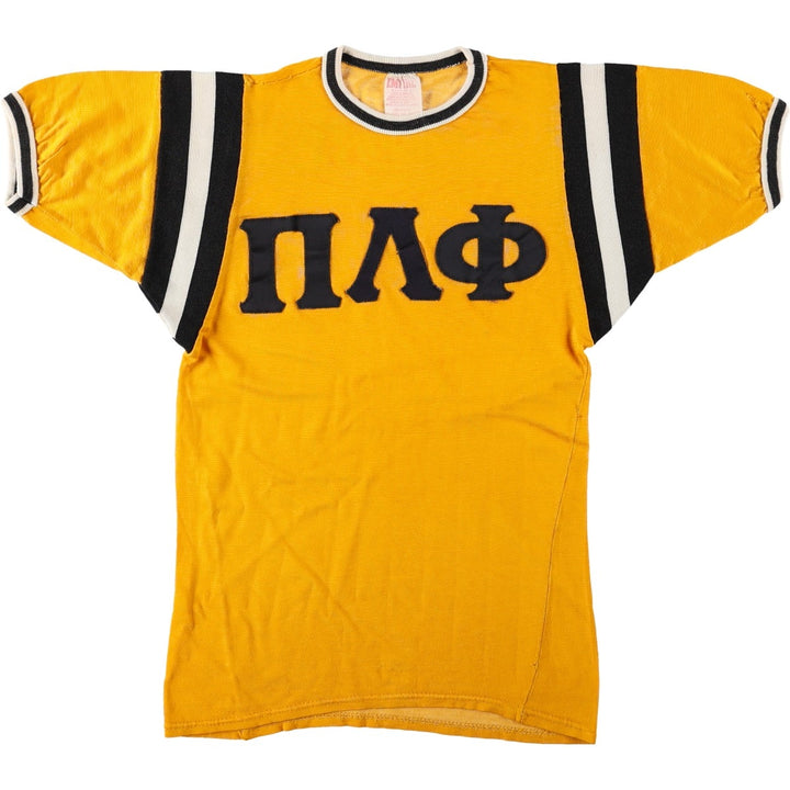 ~1970'S EMPIRE Game Shirt Football Shirt Women's Size M (Equivalent) Vintage Rayon yellow type Vintage Second Hand