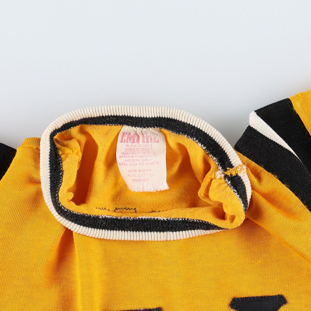 ~1970'S EMPIRE Game Shirt Football Shirt Women's Size M (Equivalent) Vintage Rayon yellow type Vintage Second Hand
