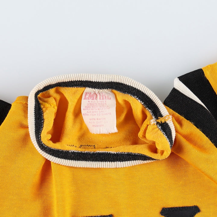 ~1970'S EMPIRE Game Shirt Football Shirt Women's Size M (Equivalent) Vintage Rayon yellow type Vintage Second Hand