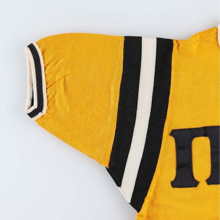 ~1970'S EMPIRE Game Shirt Football Shirt Women's Size M (Equivalent) Vintage Rayon yellow type Vintage Second Hand