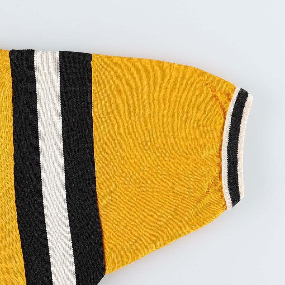 ~1970'S EMPIRE Game Shirt Football Shirt Women's Size M (Equivalent) Vintage Rayon yellow type Vintage Second Hand