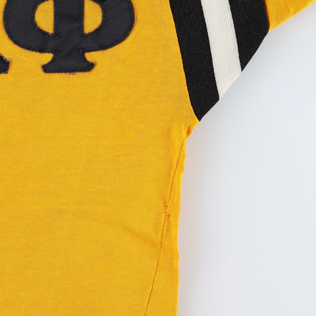 ~1970'S EMPIRE Game Shirt Football Shirt Women's Size M (Equivalent) Vintage Rayon yellow type Vintage Second Hand
