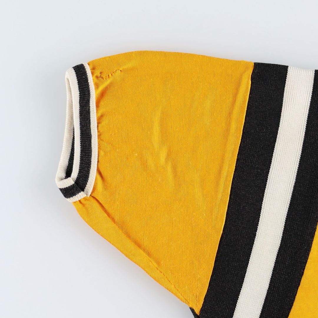 ~1970'S EMPIRE Game Shirt Football Shirt Women's Size M (Equivalent) Vintage Rayon yellow type Vintage Second Hand