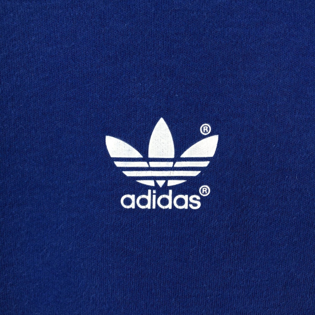 1970'S Adidas Trefoil Logo Collared Soccer Jersey Game Shirt, Women's Size M (Equivalent), Vintage cotton blue type Vintage Second Hand